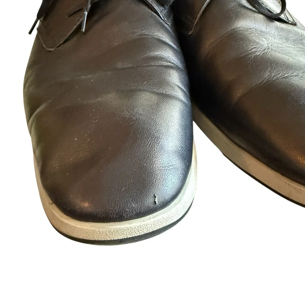 Florsheim Transit Plain Toe Oxford Men's Shoes Leather Black CH 15190 Size 12 M